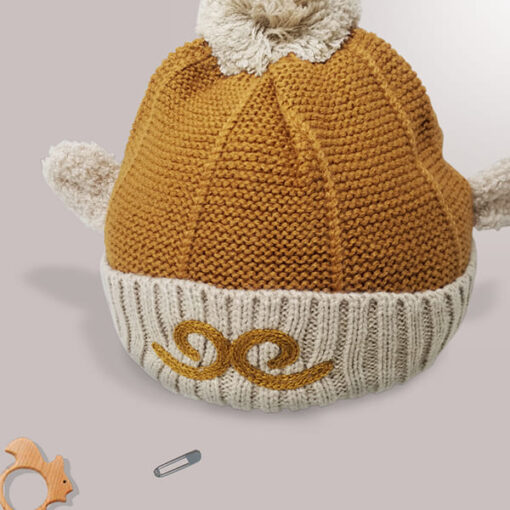 StarAndDaisy Kids Winter Cap (Upto 4 years kids – Mongoose & Mongoose) - Image 4