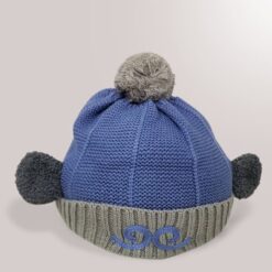 StarAndDaisy Kids Winter Cap (Upto 4 years kids – Blue & Grey)