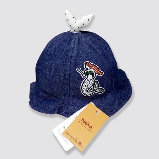 StarAndDaisy Kids Summer Cap (Upto 4 years kids – Denim Dark Blue) - Image 3