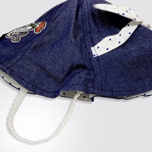 StarAndDaisy Kids Summer Cap (Upto 4 years kids – Denim Dark Blue) - Image 2