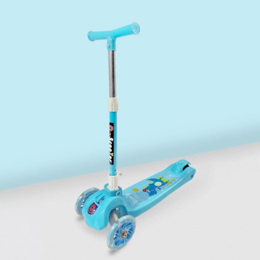 StarAndDaisy Toddler Scooter (Foldable) with 3 Wheels having Led Lights & Height Adjustable for Kids ( 4year+ Age ) | color - Blue - Image 2