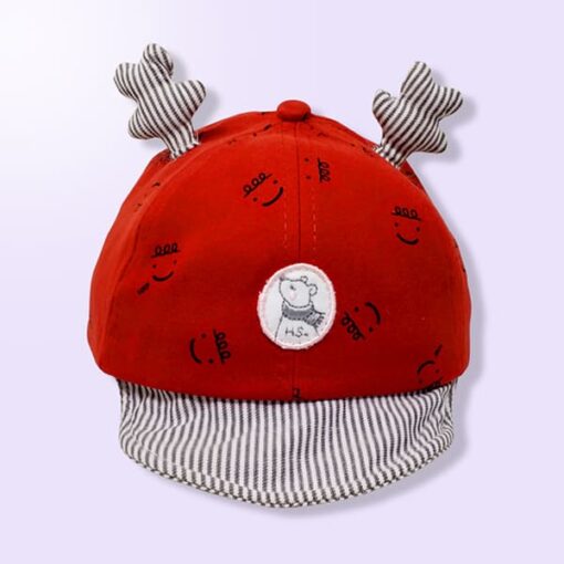 StarAndDaisy Kids Summer Cap (Upto 4 years kids – Red) - Image 3