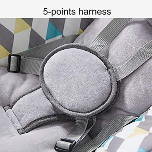 StarAndDaisy Electric Baby Rocker, Remote Control Classic Linen Fabric with 5 Unique Motions for Baby Toddler Infant Child in 0-12 Months, Stable, Sturdy and Secured for Newborn Babies (Age: 0-24month) - Image 4
