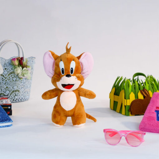 StarAndDaisy Cuddle Toys Series - Jerry Mouse Plush - Super Soft High Quality (Size - 50cm | Color - Brown & White)