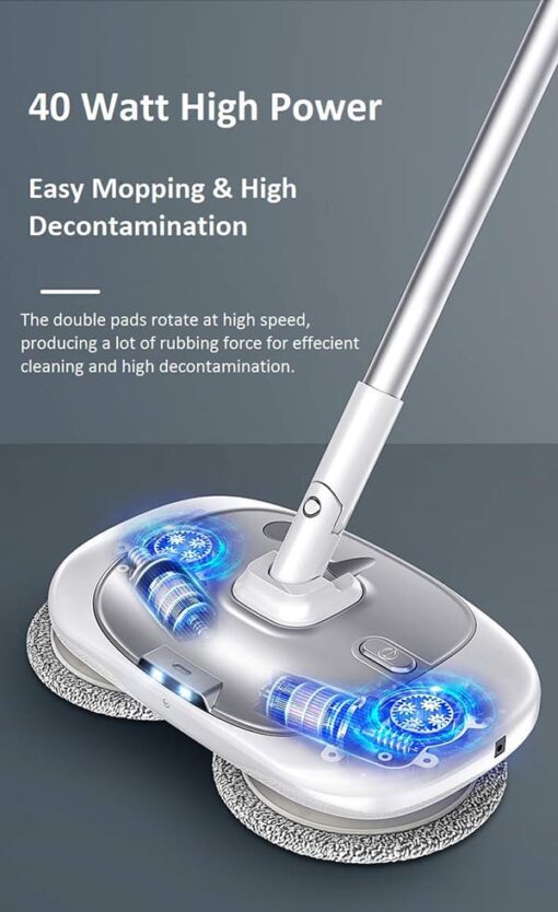 SND Homes Pureatic™ Electrical Wireless Microfiber Cleaning mop for Household Cleaning with Rechargeable Battery *1 Extra Refill Set Free (Total: 2 Refill Sets) (Gold) - Image 5