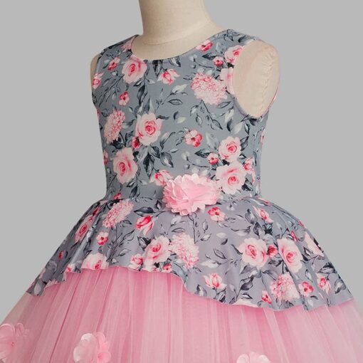 Toy Balloon Kids Girls Baby Pink Dress - Image 5