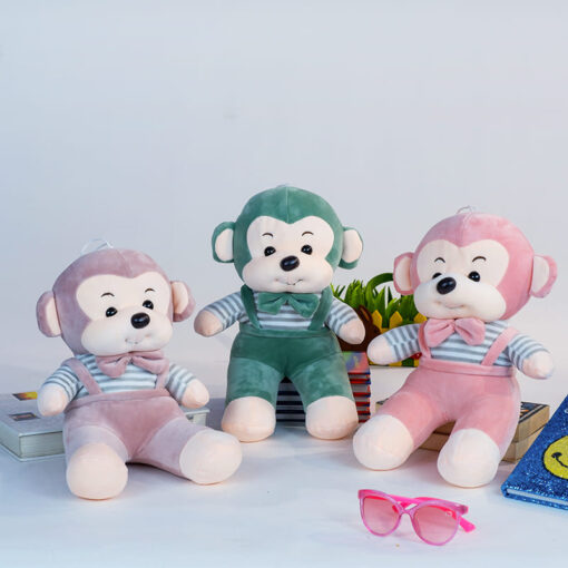 StarAndDaisy Cuddle Toys Series - Monkey Plush - Super Soft High Quality (Size - 35cm | Color - Dark Pink) - Image 2