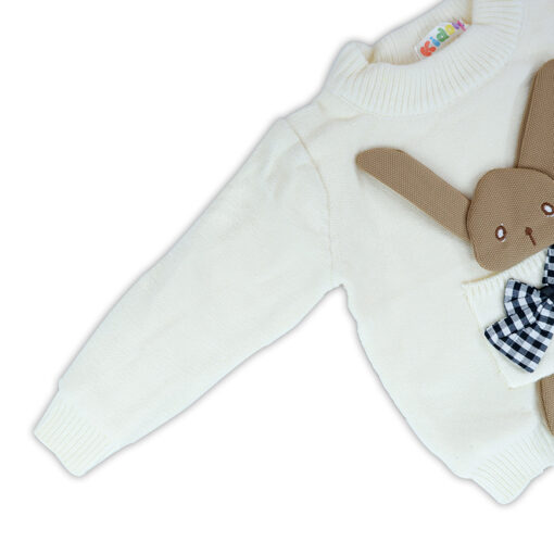 Woolen Bunny Sweater Regular fit Full Sleeves For 1-5 Years Kids - Image 5