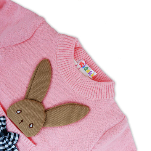 Woolen Bunny Sweater Regular fit Full Sleeves For 1-5 Years Kids - Image 2