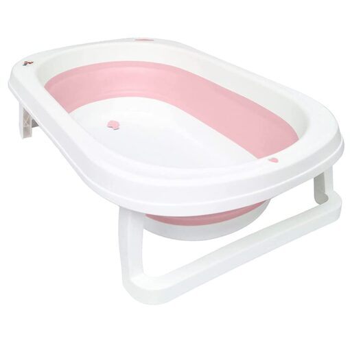 StarAndDaisy Best Portable Bathtub for Baby and Infant Expandable/ Collapsible Tub for Kids, Safe Bathing Tub for Babies, Infants From 0-12 Months W/ Drain Plug, Anti-Slip Skid Proof Bathtub-Green - Image 3