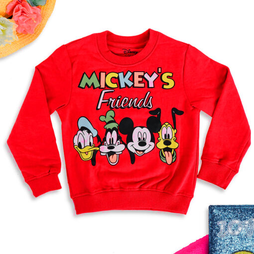 Mickey Mouse Printed Cotton T-shirt for Kids from 2years to 6years