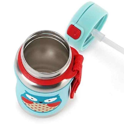 Skip Hop Zoo Stainless Steel Straw Bottle - Image 6