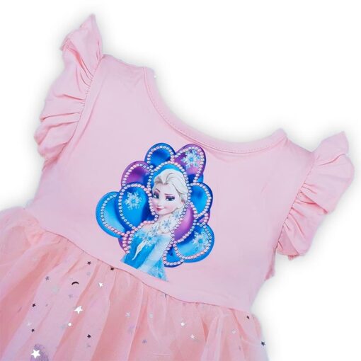 Pink Frozen Toddler Baby Girl Princesses Belle Dress - Image 3