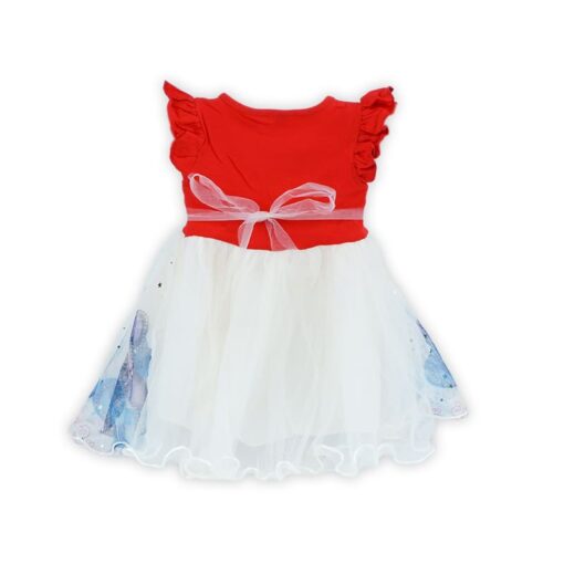 Red Frozen Toddler Baby Girl Princesses Belle Dress - Image 3