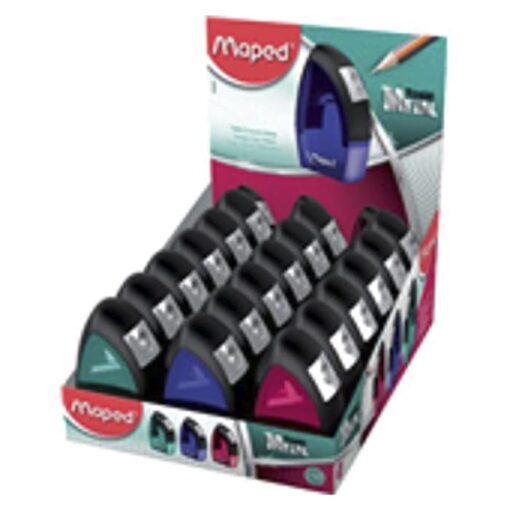 Maped Pencil Sharpener Tonic Metal 2 Holes Canister Blister - Image 3