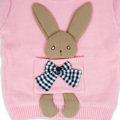Woolen Bunny Sweater Regular fit Full Sleeves For 1-5 Years Kids - Image 3