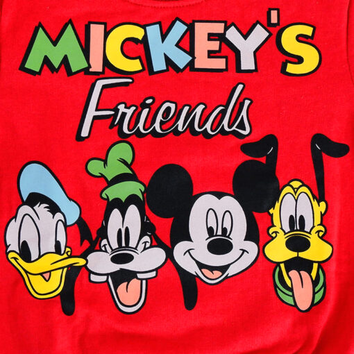 Mickey Mouse Printed Cotton T-shirt for Kids from 2years to 6years - Image 2