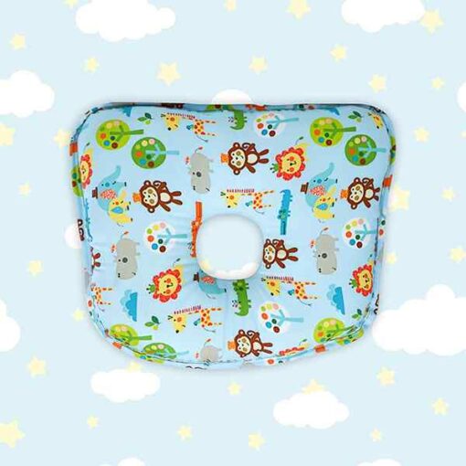 StarAndDaisy Memory Foam Baby Head Shaping Pillow for Preventing Flat Head Syndrome, 0+ Years, 26 cm X 21 cm X 4 cm (Bambi & Friends) - Multicolor - Image 4