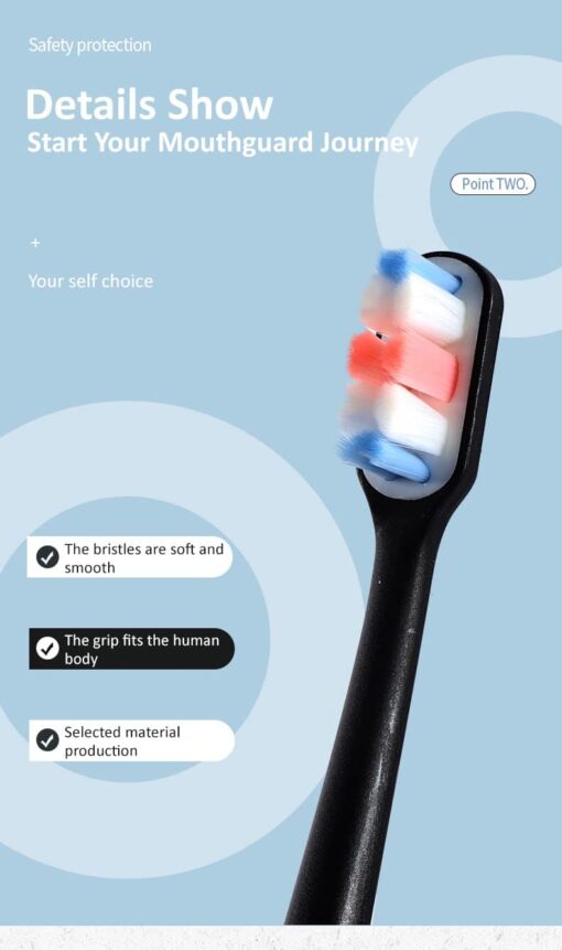 StarAndDaisyUltra-Soft Bristles Toothbrush, 10000 Fine Bristles, Antibacterial Brush with Deep Cleaning (Multicolor-Pack of 4) - Image 8