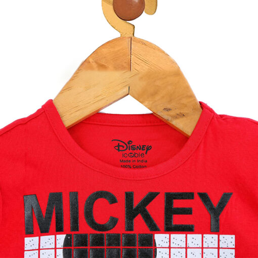 Mickey Mouse Printed Cotton T-shirt for Kids from 2years to 6years - Image 4
