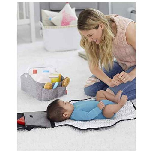 Skip Hop Light Up Diaper Caddy, Grey, 1 Count (Pack of 1) (304300) - Image 4