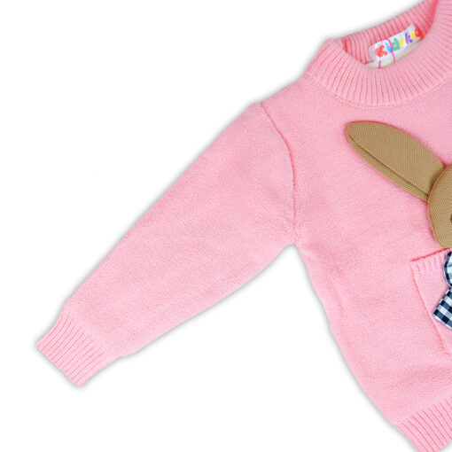 Woolen Bunny Sweater Regular fit Full Sleeves For 1-5 Years Kids - Image 4