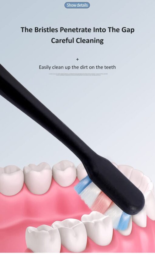 StarAndDaisyUltra-Soft Bristles Toothbrush, 10000 Fine Bristles, Antibacterial Brush with Deep Cleaning (Multicolor-Pack of 4) - Image 3