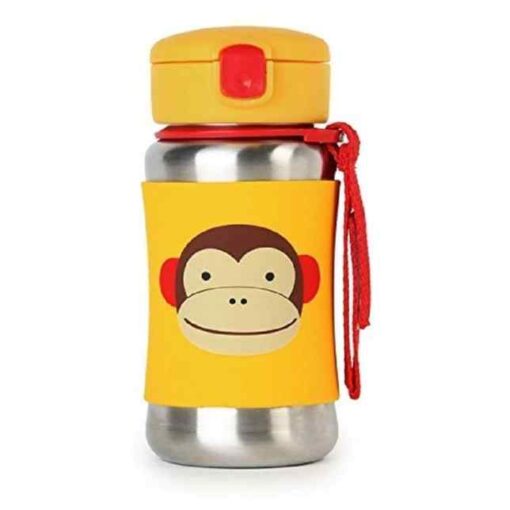 Skip Hop Zoo Stainless Steel Straw Bottle - Image 3