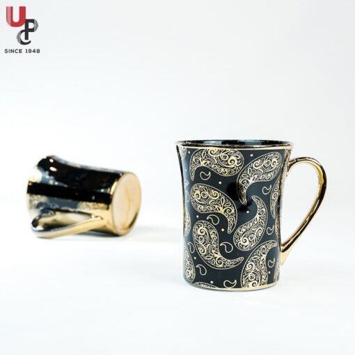 SND Homes Flower Series Fine Bone China Ceramics 300ml (Pack of 2) Bone China Coffee Mug  (330 ml, Pack of 2) - Image 4