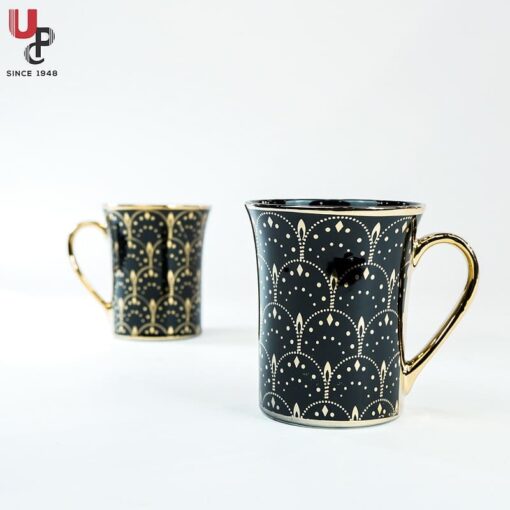 SND Homes Flower Series Fine Bone China Ceramics 300ml (Pack of 2) Bone China Coffee Mug  (330 ml, Pack of 2) - Image 5