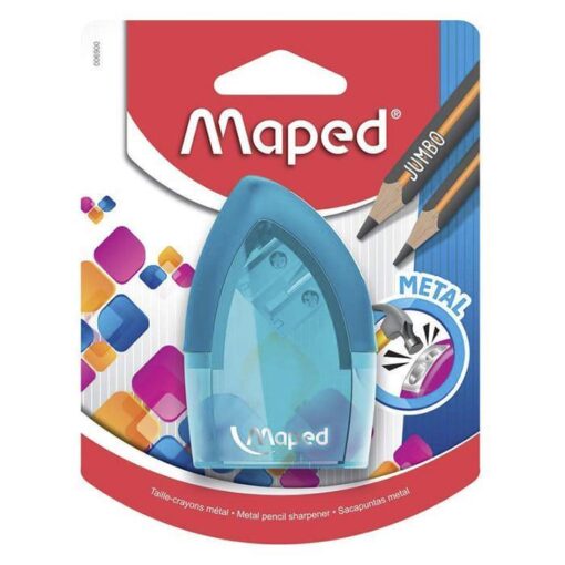 Maped Pencil Sharpener Tonic Metal 2 Holes Canister Blister - Image 6