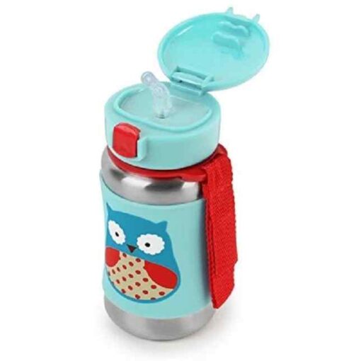 Skip Hop Zoo Stainless Steel Straw Bottle - Image 5