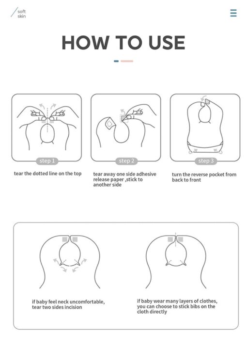 Disposable baby Bibs