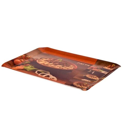 SND Homes Premium Melamine Break Resistant Serving Tray Set Flora Shape Modern Designs(Set of 3 - S, M, L) - Image 2