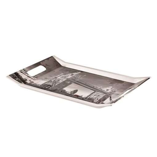 SND Homes Premium Shape-Vilora Modern Designs Melamine Break Resistant Serving Tray (Set of 3 - S, m, L) - Image 2