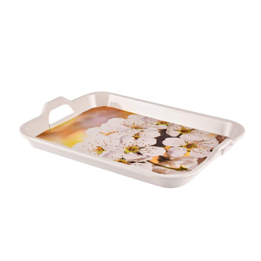 SND Homes Premium Melamine Break Resistant Shape-Classic Modern Designs Serving Tray Sets (Medium, Large) - Set of 2 - Image 4