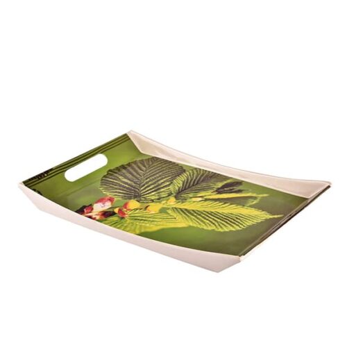 SND Homes Premium Melamine Break Resistant Serving Tray Set Shape-Ocean Modern Designs (Set of 3 - S, m, L) - Image 2