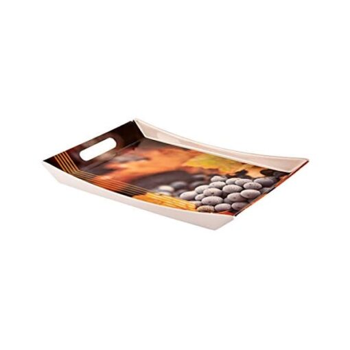 SND Homes Ocean Modern Designs Melamine Break Resistant Serving Tray (Size, Medium, Large) -Set of 3 - Image 3
