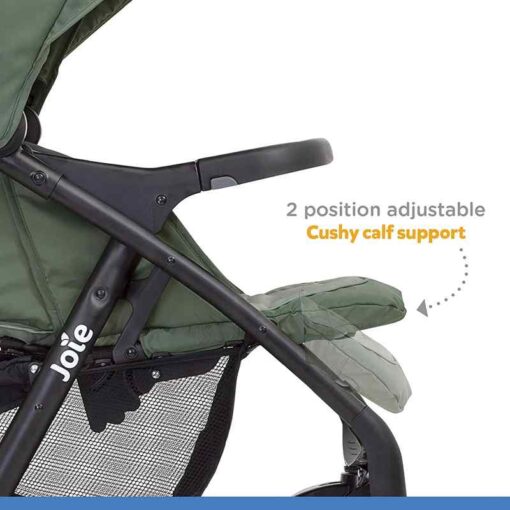 Joie Muze lx One Hand fold Stroller with Flat Reclining seat (Birth to 17.5kg), Laurel, 1 Count (Pack of 1) - Image 9