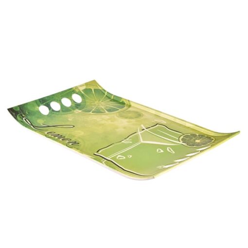 SND Homes Premium Melamine Break Resistant Serving Tray Set Shape-Royal Modern Designs(Set of 3 - S, M, L) - Image 2