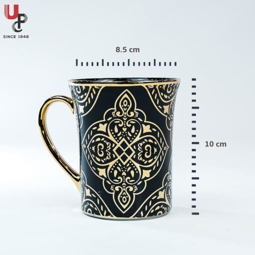 SND Homes Flower Series Fine Bone China Ceramics 300ml (Pack of 2) Bone China Coffee Mug  (330 ml, Pack of 2) - Image 3