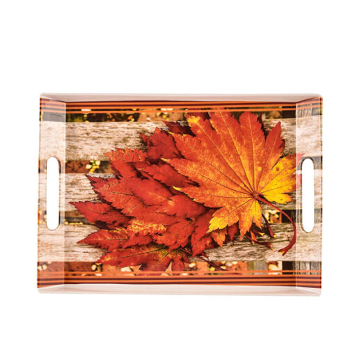 SND Homes Premium Melamine Break Resistant Serving Tray Set Shape-Ocean Modern Designs (Set of 3 - S, m, L)