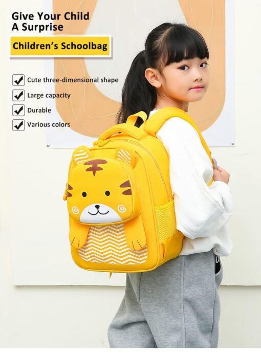 StarAndDaisy Backpack for Toddlers, Boys and Girls, school bag. Perfect Size for School and Travel, BPA-Free,  Light weight, lion bag (Yellow) - Image 5
