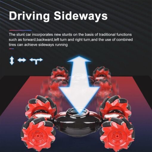 Speed Pioneer RC Car Stunt Remote Control Car Twisting Drift Car 2.4GHz Gesture Sensor Watch Control Toy Cars Off Road Vehicle 360° Flips with Lights Music for Boys Girls Kids - Image 6