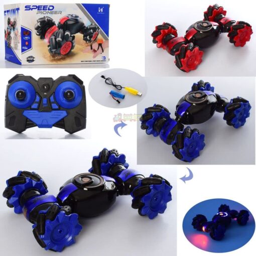Speed Pioneer RC Car Stunt Remote Control Car Twisting Drift Car 2.4GHz Gesture Sensor Watch Control Toy Cars Off Road Vehicle 360° Flips with Lights Music for Boys Girls Kids - Image 8