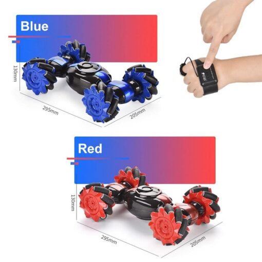 Speed Pioneer RC Car Stunt Remote Control Car Twisting Drift Car 2.4GHz Gesture Sensor Watch Control Toy Cars Off Road Vehicle 360° Flips with Lights Music for Boys Girls Kids - Image 9