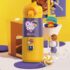 Starface By StarAndDaisy Kids Water Bottle - NON-Toxic Leak Proof Thermoses Stainless Steel BPA Free Insulated Water Flask with hanging buckle (Create Duck | Duck Yellow)