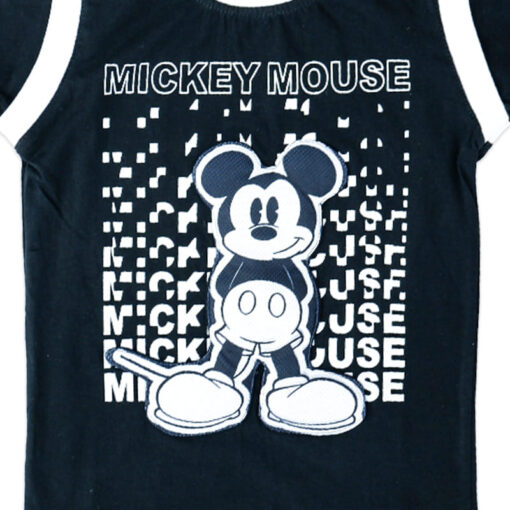 Mickey Mouse Printed T-shirt 100% COTTON for kids from 2years to 6years (Black, Mickey) - Image 2