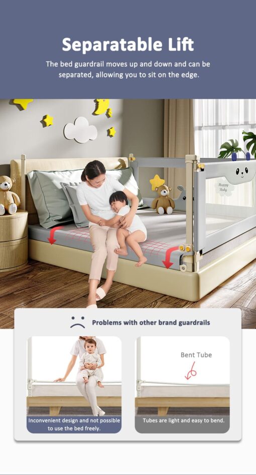 double bed guard rail