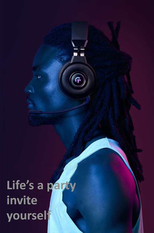 StarAndDaisy  Sydney Headphone Bluetooth Over Ear Pc Headset Gaming (Black) - Image 10